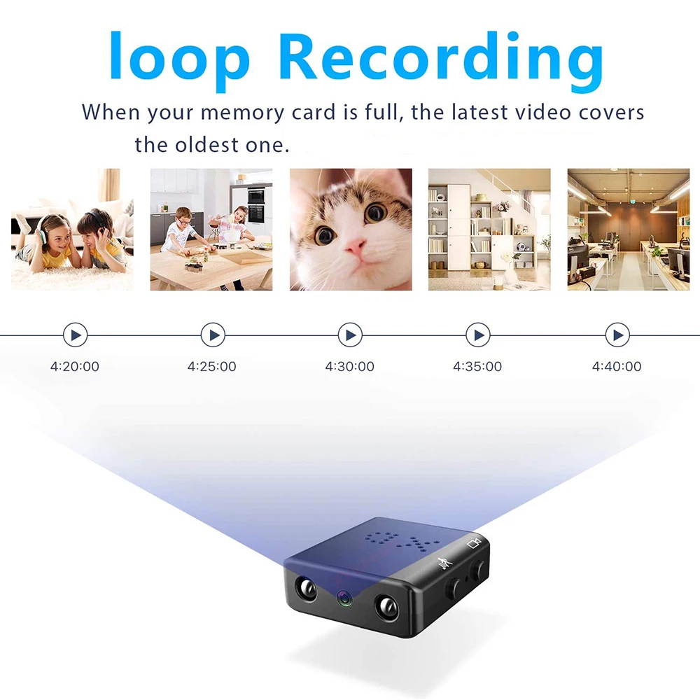 MINI Camera DV Full HD 1080P Indoor Security Protection Night Vision Loop Recording Secret Portable Camcorder Video Recorder