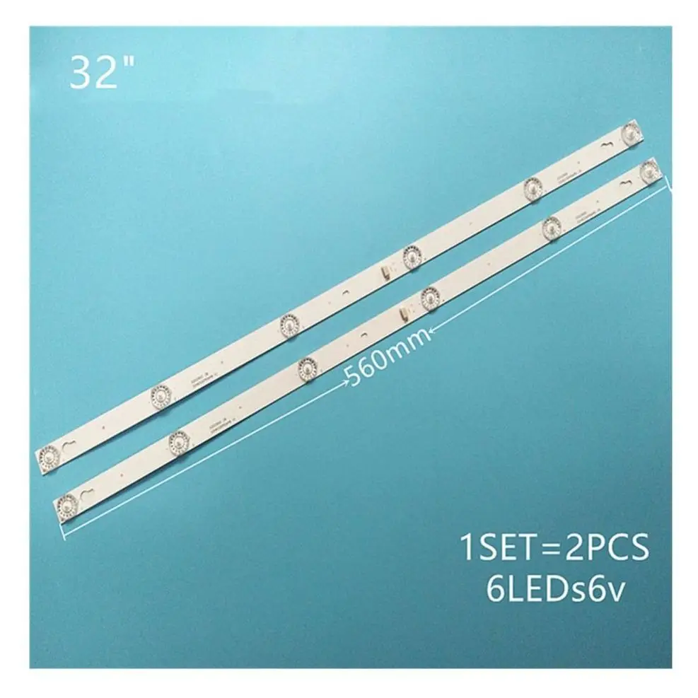 

LED backlight for TCL 32 inch 006-P1K3489A TOT_32D2900_2X6_3030C_6S1P YHA-4C-LB3206-YH01R YHE-4C-LB3206-YH02J 32D100 32S301