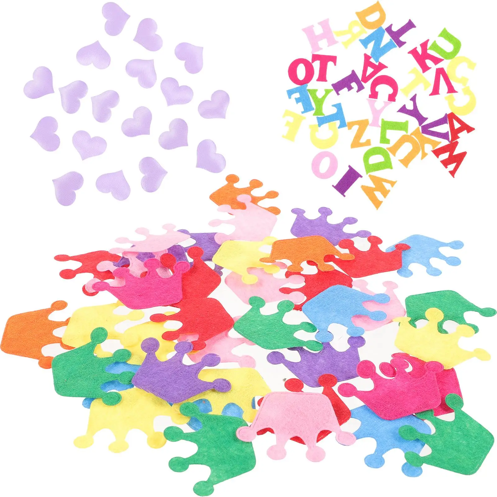 

200pcs Flower Decal DIY Handmade Diy Flowers Fabric Felt Flowers for Sewing Projects Embellishment Storage Jar