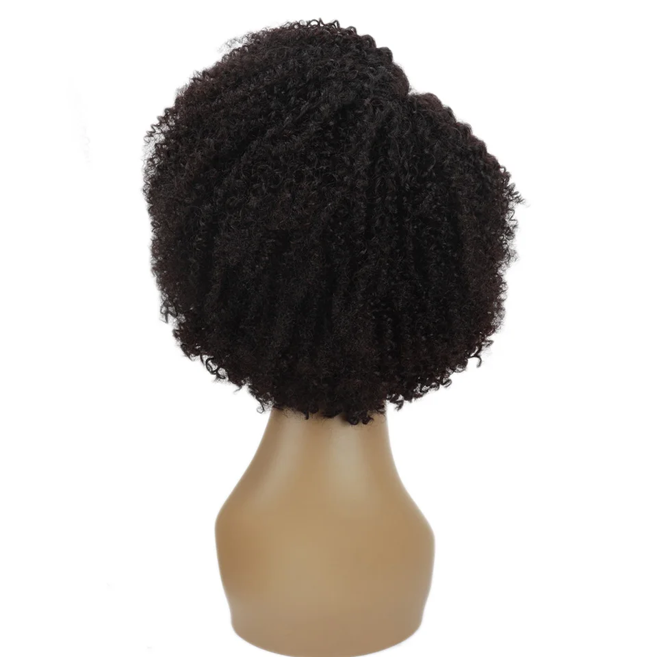 Trueme 180% Pixie Cut Afro crespo parrucca riccia parrucche corte crespi ricci dei capelli umani parrucca brasiliana parte destra dei capelli umani