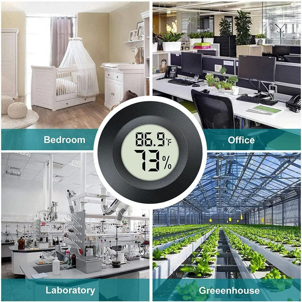 لـ Bambulab مقياس الحرارة الرقمي الإلكتروني المدمج الدائري ملحقات الطباعة ثلاثية الأبعاد (البطارية غير متضمنة)