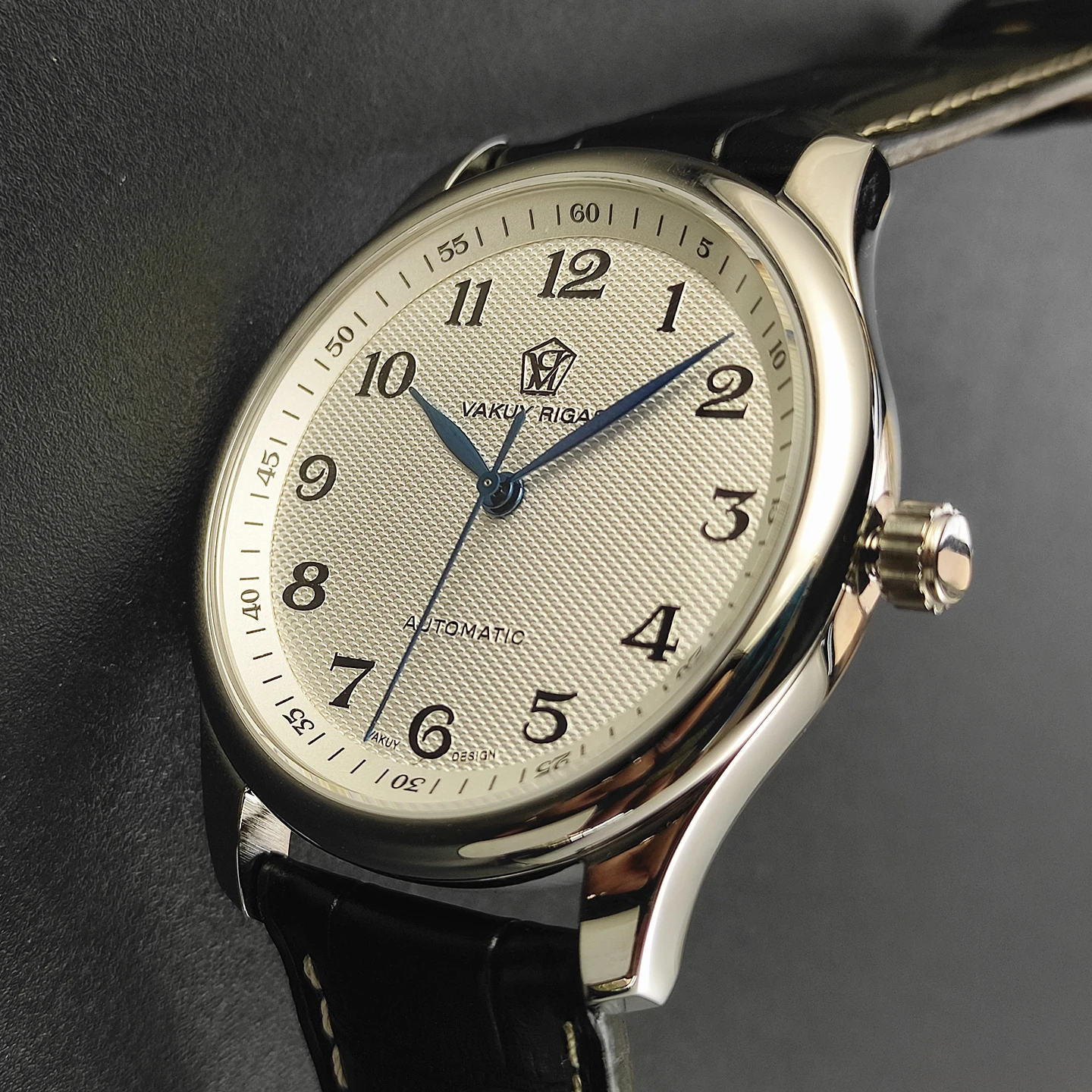 40 مللي متر ساعة ميكانيكية أوتوماتيكية للرجال مينغ شي الأعمال سحابة نمط النورس ST2130 حركة الأزرق مطلي الأيدي مقاوم للماء الذكور