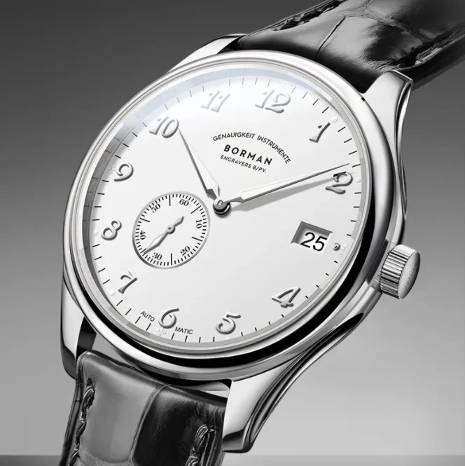 

BORMAN Men Automatic Watch 41mm Mechanical Wristwatch Waterproof Luminous Sapphire Hangzhou 5000 Mini Rotor Small Second Dial