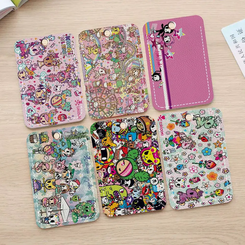 

Мультяшный брелок T-Tokidoki с держателем для карт, защитный чехол для проездного, карты питания и банковских карт для защиты от кражи данных