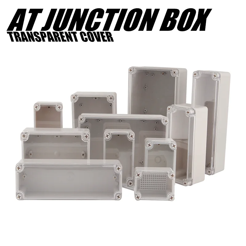 AG Series Outdoor Waterproof Electrical Junction Box IP67 Plastic ABS Custom Cable Screw Type Enclosure for Secure Wiring