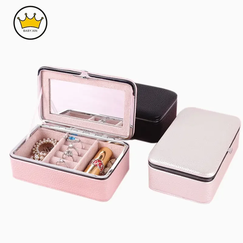 

Jewelry Box Wholesale Jewelry Earrings Necklace Packaging Box Household Convenient Jewelry Storage Box
