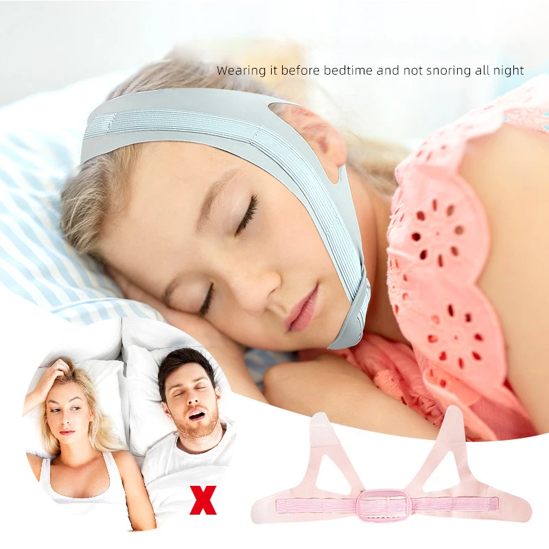 Adjustable Anti Snore Chin Belt Strap Mouth Breathing Correction Elastic Band Improve Sleeping Care Tool Anti Apnea Belt