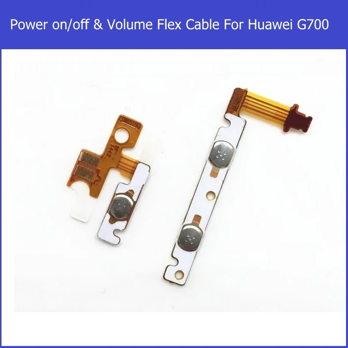 

Оригинальный гибкий кабель громкости и питания для Huawei Ascend G700, переключатель громкости и включения/выключения, замена гибкого кабеля с боковой кнопкой