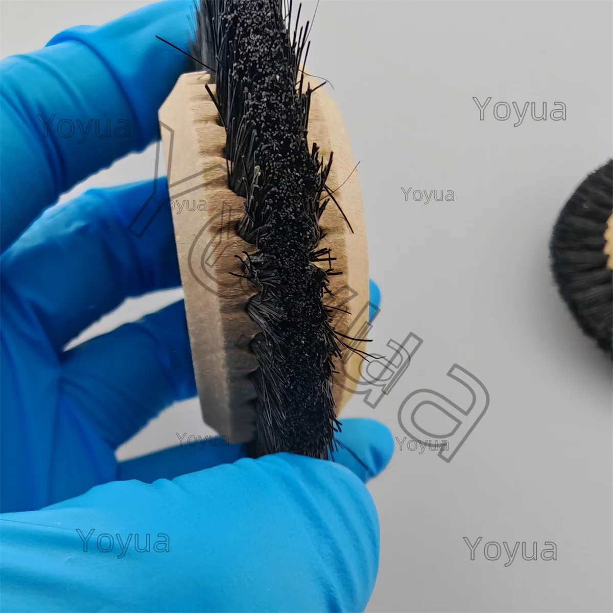 30 قطعة 66 مللي متر 2C مختبر الأسنان تلميع فرش الأسود الخشن التلميع جلخ عجلة تلميع للمجوهرات أسنان تلميع