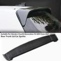Rear Trunk Lid Car Spoiler For 2021-2023 Honda Fourth Generation Fit GR9 Glossy Black ABS Plastic Material Accessories Parts