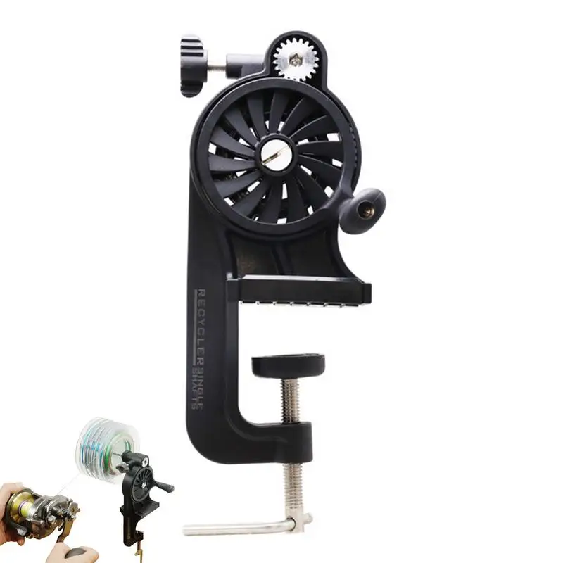 Fishing Line Winder Fishing Line Spooler Adjustable Portable Table Clamp Fishing Reel Machine Wire Winding Reclaimer Equipment