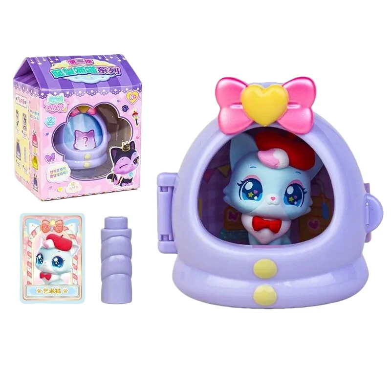 Cute Wish Cat Toy Blind Box Second Round Internet Famous Kitty House Trendy Collectible Figure Plaything For Birthday Gift Toys - view 3