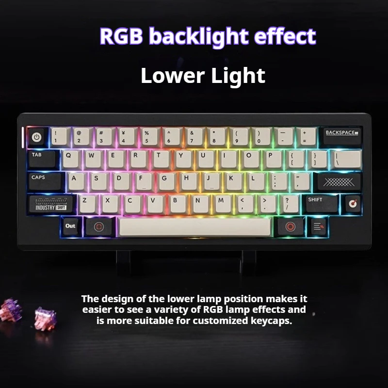 Mechanical Keyboard Three Hot Plug And Unplug Connection Methods  Five Layer Noise Reduction Suitable  Tabletentertainmentoffice