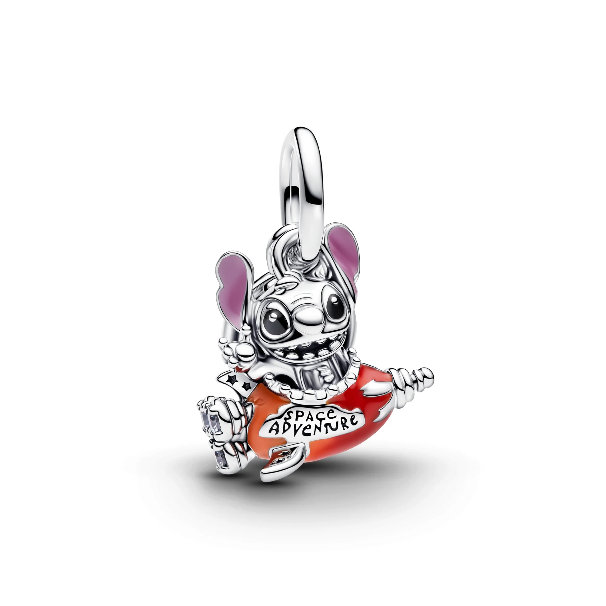 Potdemiel Disney 925 Silber Stitch&Mickey Charms Anhänger Perlen Passend für Original Halskette Armband DIY Frauen Geburtstagsgeschenk