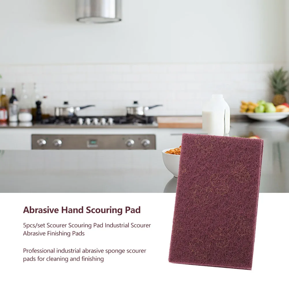 

5 шт./компл. абразивные отделочные подушечки, чистящая подушечка, промышленный мочалка, абразивные отделочные подушечки, чистящая подушечка, прозрачная абразивная подушечка