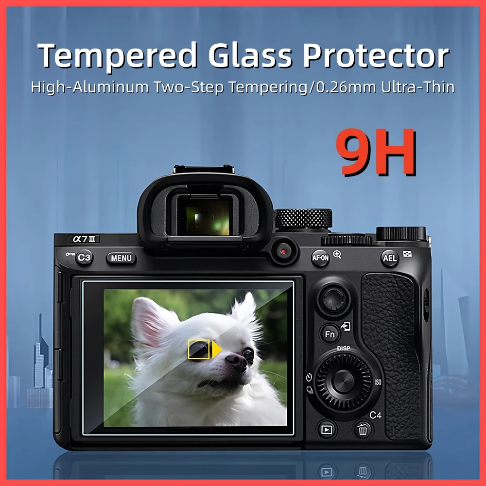 9H Camera Tempered Film Glass Screen Protector for Sony A7C II A7 IV A7 V A7R V A6400 ZV‑E10 II RX100 VII RX100 V VI Accessories