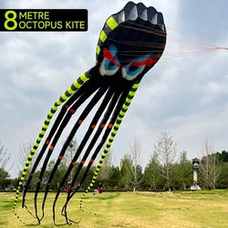 3D 8-meter Large Octopus Kite Software Inflatable Kite Easy To Fly and Tear Resistant Parent Child Interaction Weifang Kite