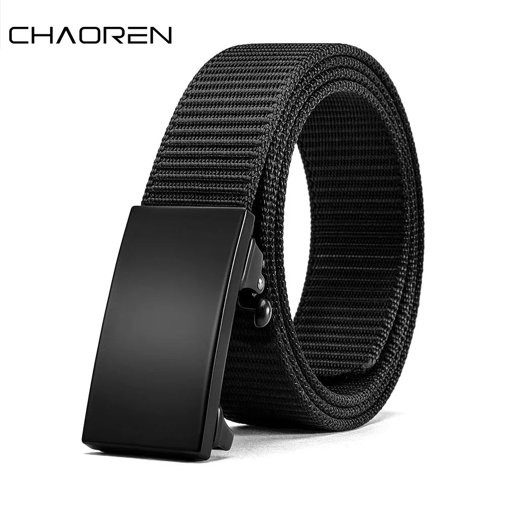 Männer Golf Sport Elastische Gürtel Taktische Gürtel Metall Automatische Schnalle Tough Stretch Nylon Männer Militär Gürtel