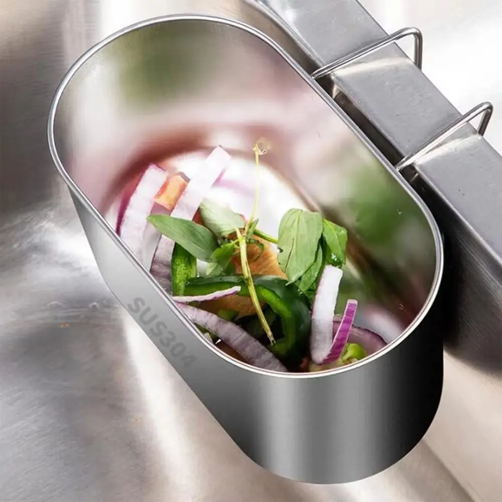 Stainless Steel Portable Strainer Wall Hanging Space-Saving Drainage Basket Time-Saving Rust-Resistant Kitchen Strainer for Home