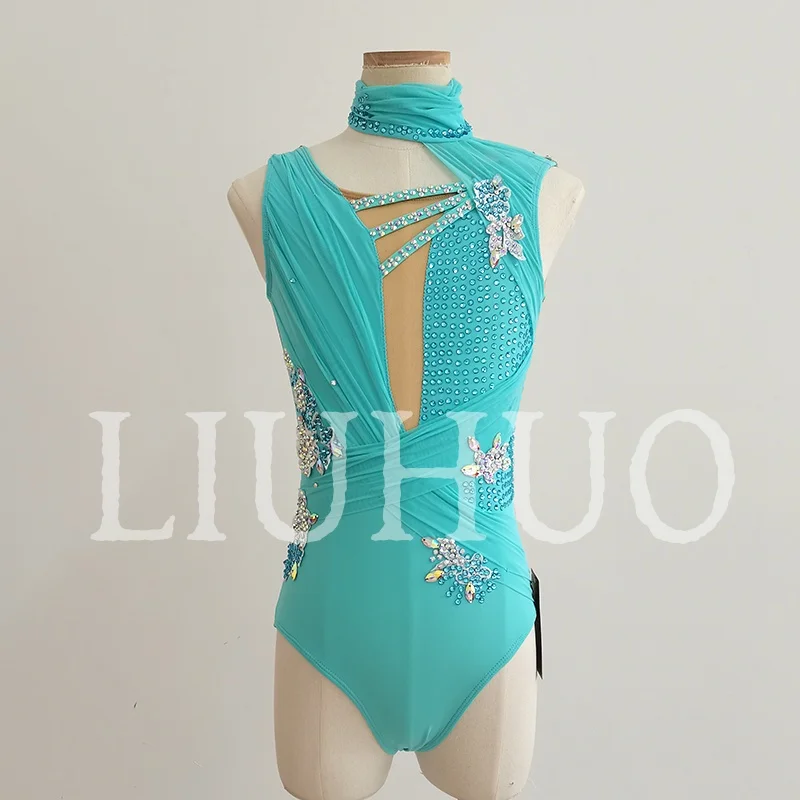 فستان رقص غنائي LIUHUO لأداء تنورة القطب الملون من المصنع مخصص BD8791 #1