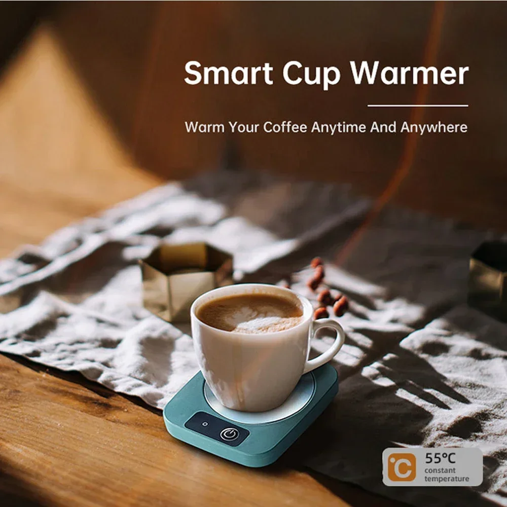 55℃ Mug Heater Coffee Mug Cup Warmer Milk Tea Water Heating Pad Cup Heater Warm Mat Constant Temperature Coaster 110/220V