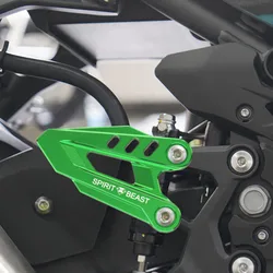 Motorcycle FootPeg Footrest Rear set Heel Plates Guard Protector For KAWASAKI Ninja400 Z400 2019-2024 2020 2021 2022Accessories