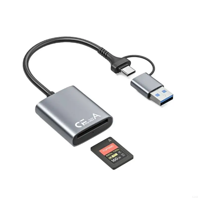 Professional Aluminum Cfast Type A Card Reader Instantly Data Access Adapters Y3ND