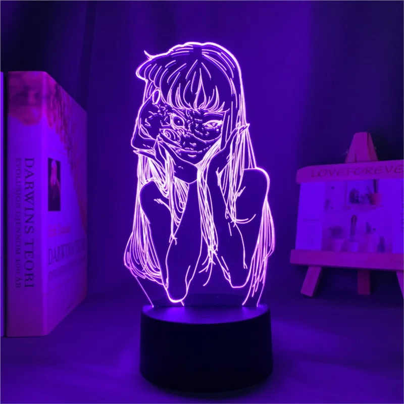 

Аниме 3d лампа Junji Ito коллекция Tomie для спальни Декор Светильник подарок на день рождения манга Junji Ito коллекция светодиодных ночных светильников