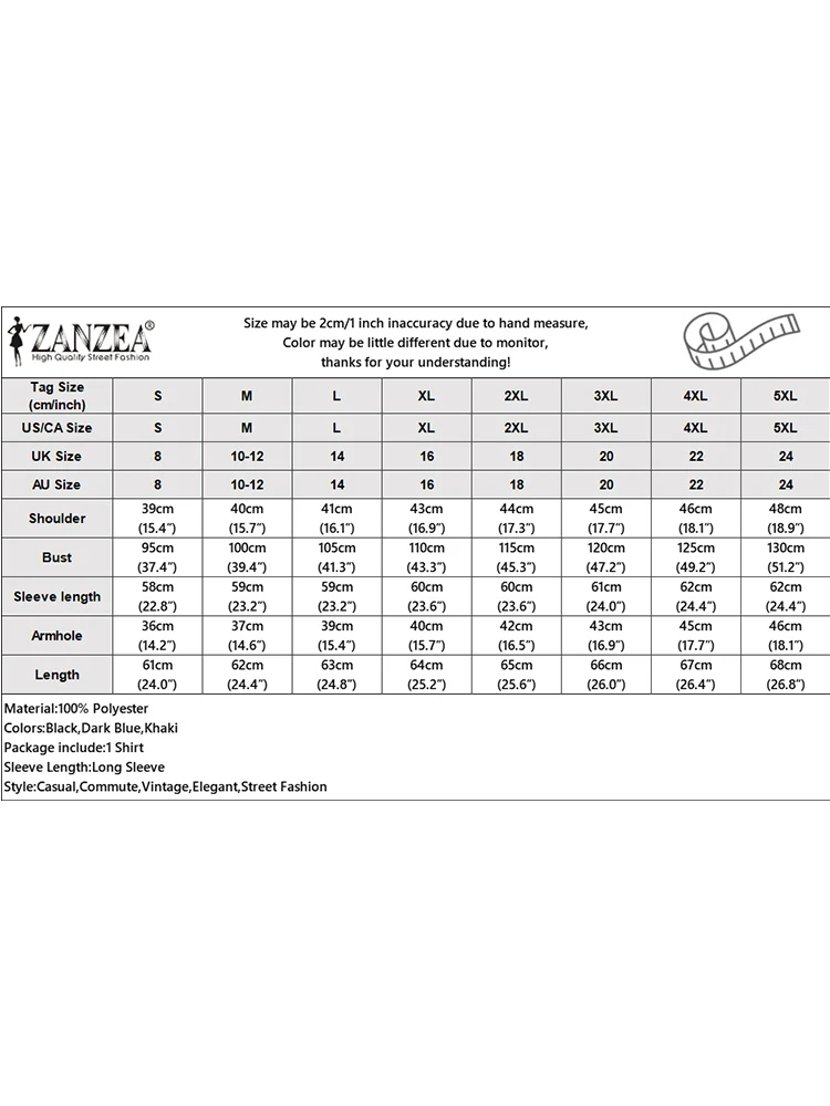 ZANZEA Chinese Style Vintage Blouse 2023 Office Long Sleeve Shirt Fashion Autumn Women Double Breasted Top Casual Oversize Blusa