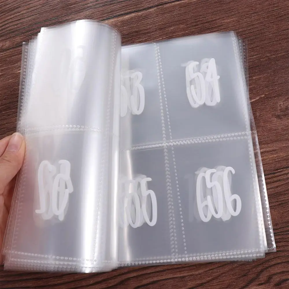Game Card Sleeves Transparent A5 Binder Sleeves Square Durable Binder Refill Inner Sleeves PP Photo Album Binder Family