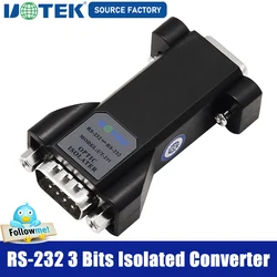 UOTEK Industrial Grade RS-232 3 Bits Isolated Converter RS232 Isolation Adapter UT-211 Connector