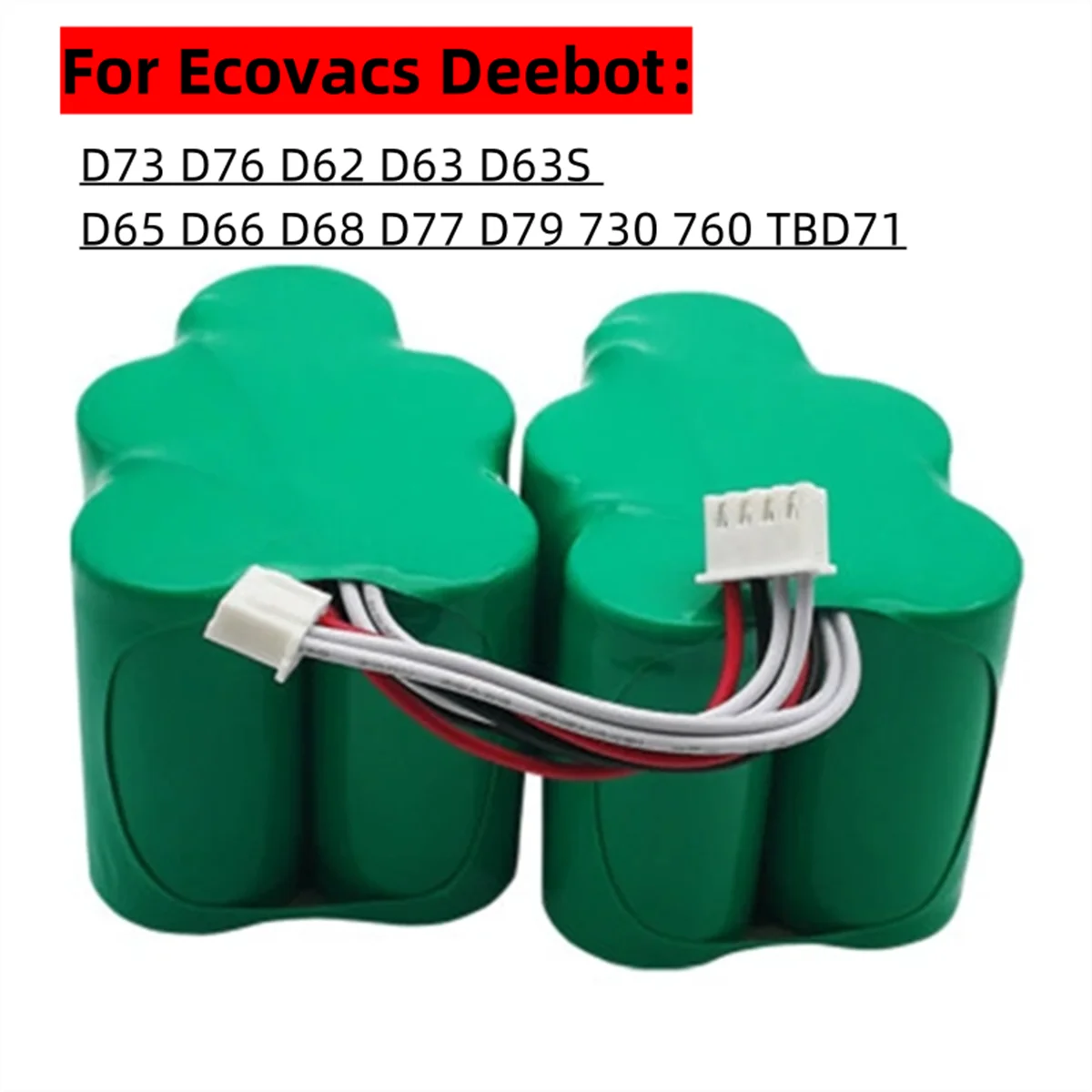 Ecovacs Deebot 6V 6000mAh Replacement NI-MH Battery for D73 D76 D62 D63 D63S D65 D66 D68 D77 D79 730 760 TBD71