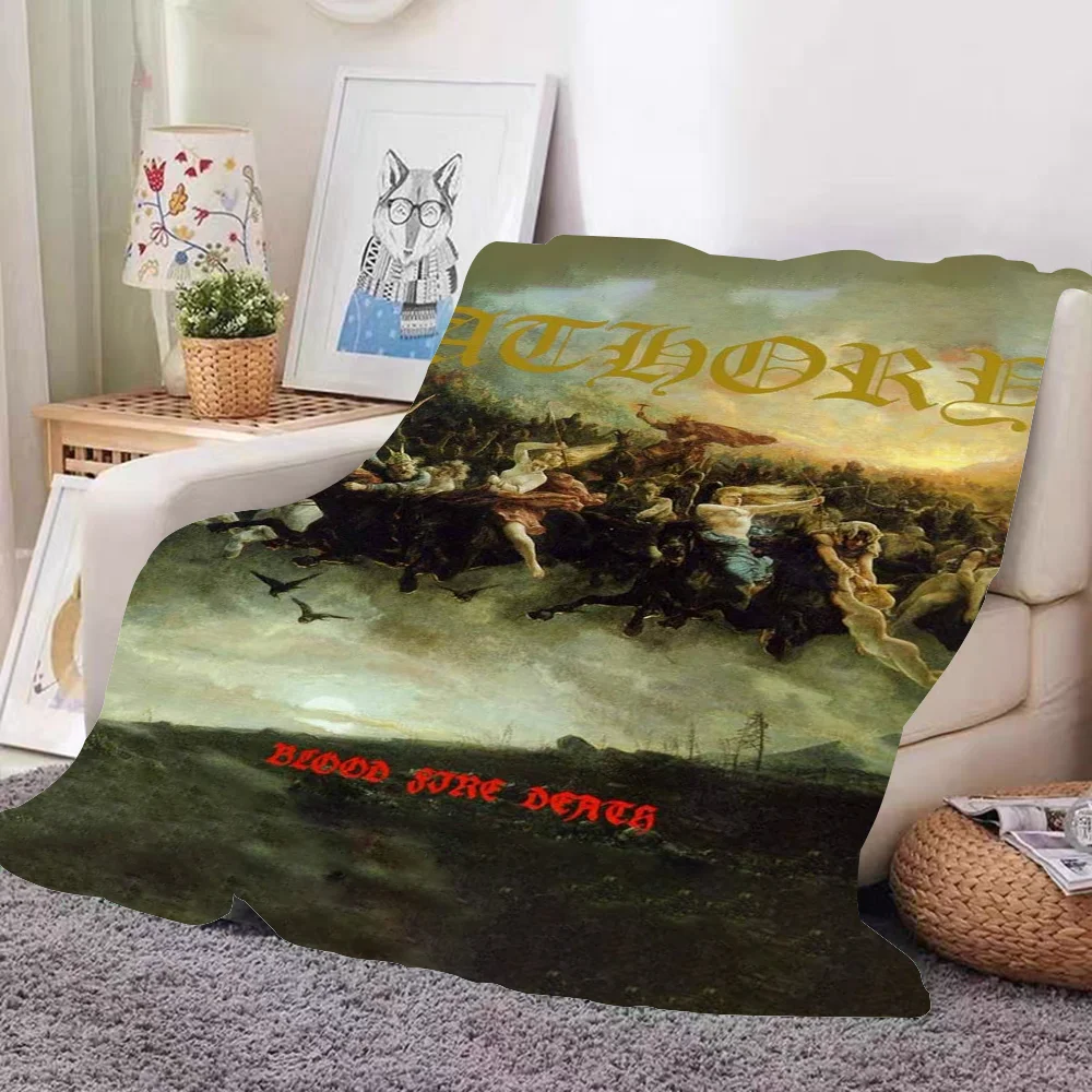 

Band Singer B-Bathory Blood Fire Death Blanket Design Lightweight Throw Blanket For Dorms, Naps, Living Room, Office,Sofa