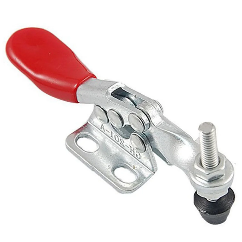 

4pcs GH-201A Horizontal Toggle Clamp Quick-Release Toggle Clamps Set 27KG Vertical Toggle Clamp Hand Clip Tool Clamp