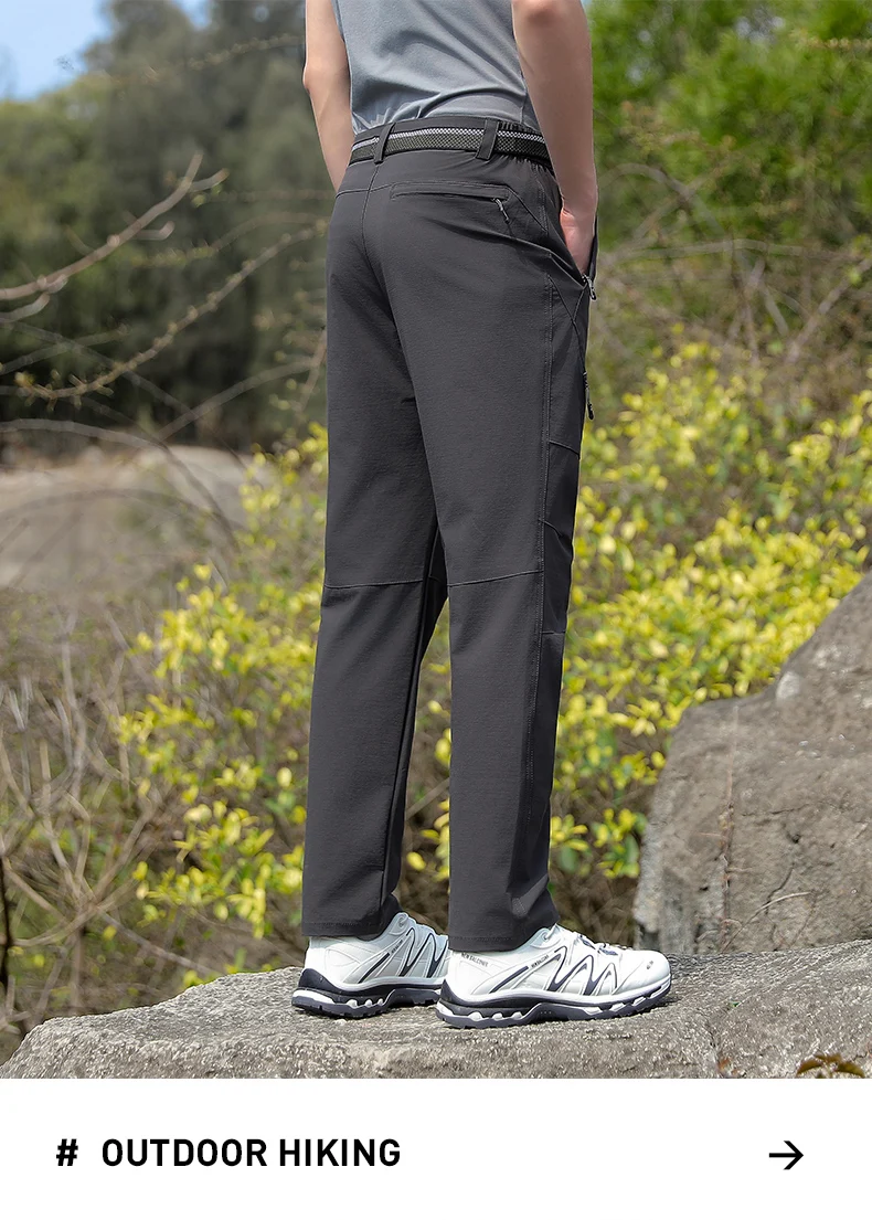Herren Outdoor Elastische Schnelltrocknende Wanderhose, Wasserabweisend, Langlebig, Bequem, Vielseitig, Geeignet für Tägliche Arbeit, Bergsteigen, Camping und Angelaktivitäten – Detail 19