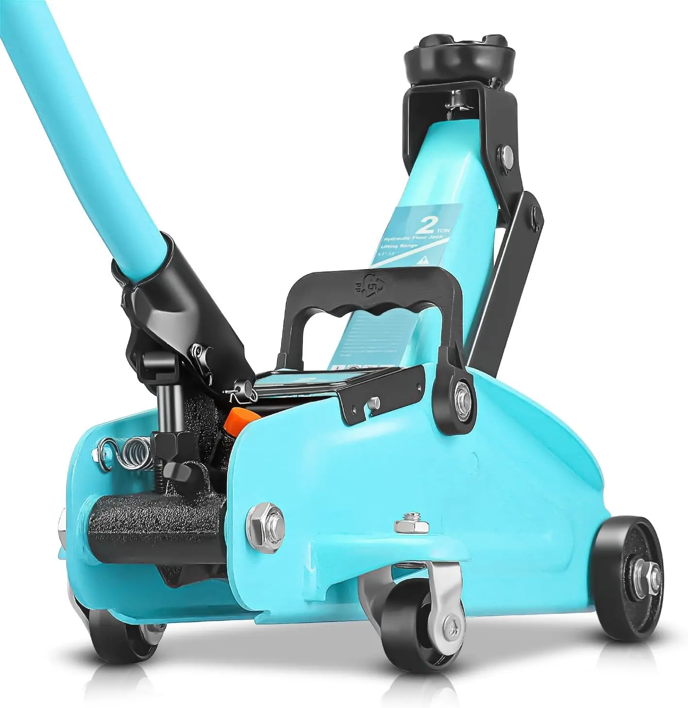 

2 Ton Floor Jack, Heavy Duty Steel Hydraulic Car Jack with Single Piston Quick Lift Pump, Hydraulic Racing Floor Jack, Lifting R