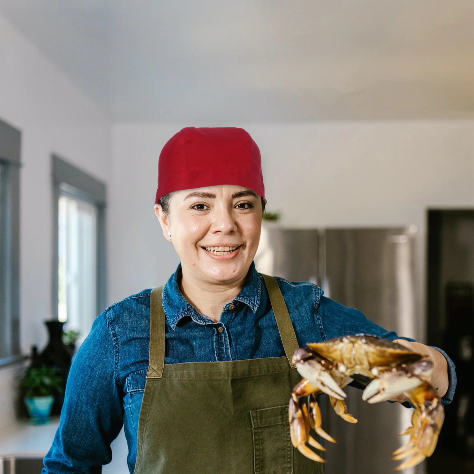 Work Hats Chef Kitchen Working for Women Ribbon Restaurant Waiter Hotel Cap Cook Caps and