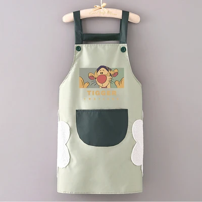 Miniso Disney Winnie the Pooh Kitchen Cooking Apron Polyester Waterproof Oil-Proof for Woman Avental De Cozinha Delantal Cocina