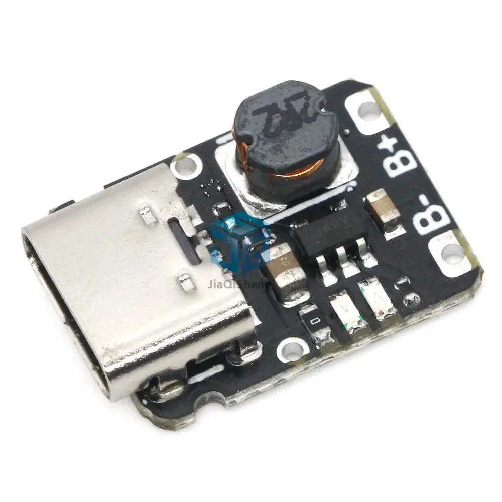 Mini lithium battery charging module with 5V output boost 18650 type-C with protection