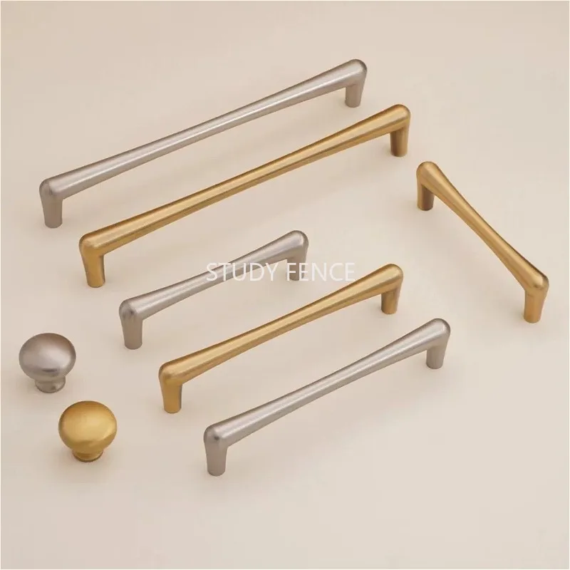 2PCS Zinc Alloy Cabinet Handle Dining Cabinet Door Handle Room Drawer Handles Bedroom Wardrobe Handle Hardware Accessories