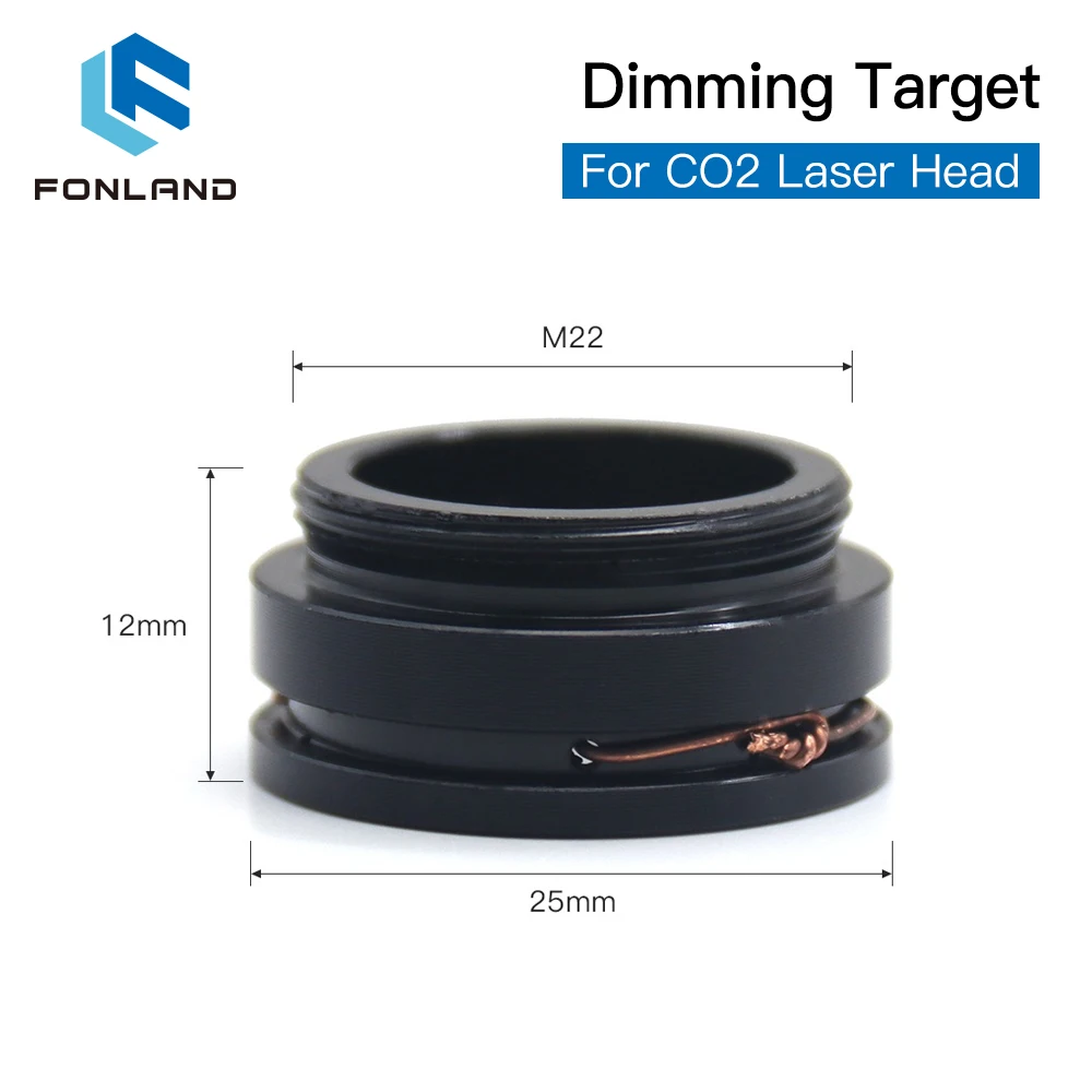 FONLAND Laser Path Calibrating Device Light Regulator Alignment Kit Dimming Target For Laser Head CO2 Laser Cutting Machine