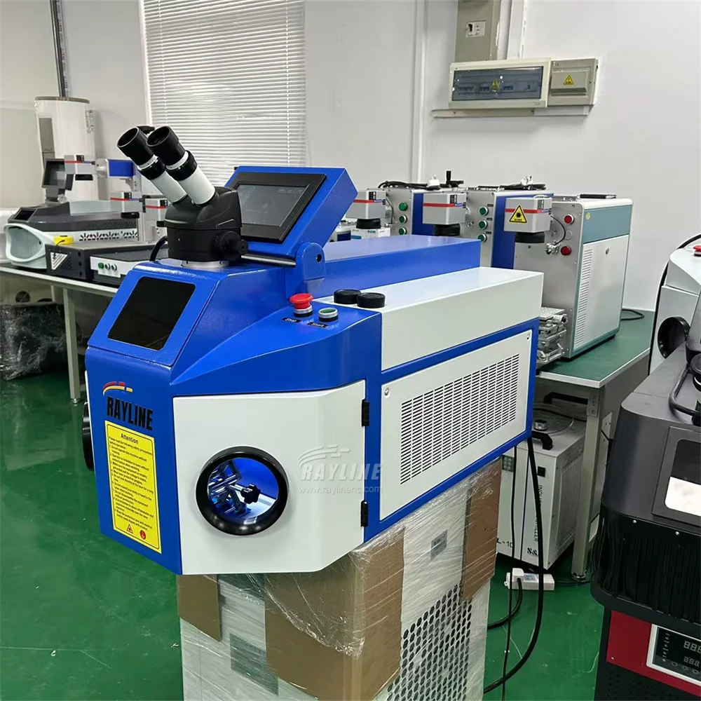 200W Desktop Laser Welding Machine for Jewelry With Microscope YAG Laser Soldering Welder for Gold Silver Dental Spot Welder
