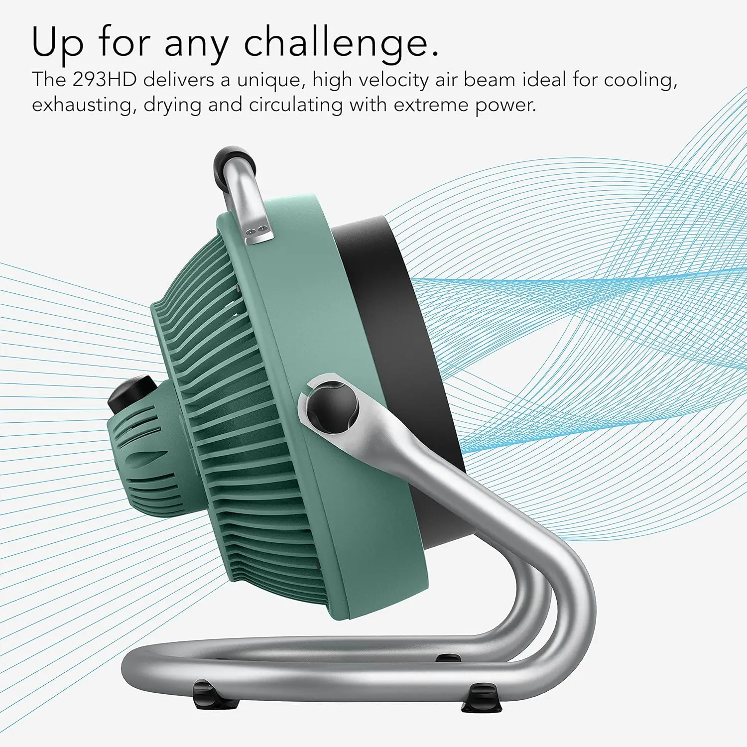 293 Large Heavy Duty Air Circulator Shop Fan, Green, 16 In.