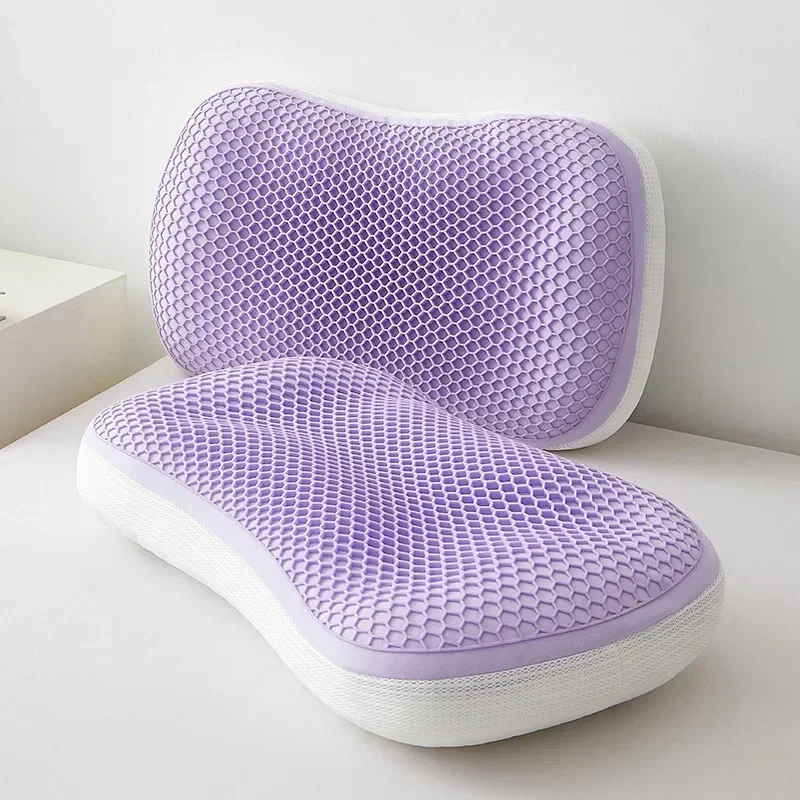 

Pectin Cooling Feel Summer Pillow Double -sided Use Honeycomb Sleeping Cool Pillows Soft Breathable Summer Winter Pillow