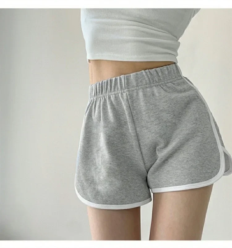 

Shorts Women's Sports and Leisure Students Korean Version of The Base Yoga Wide-leg Home Pajamas Edging Contrast Color