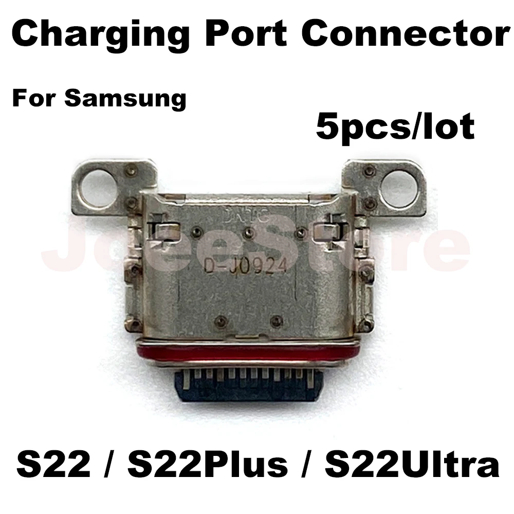 Samsung S23 S22 S10 S20 S21 için 5 adet USB şarj portu Jack Dock konektörü Ultra S8 S9 artı tip-c şarj tak Dock soket