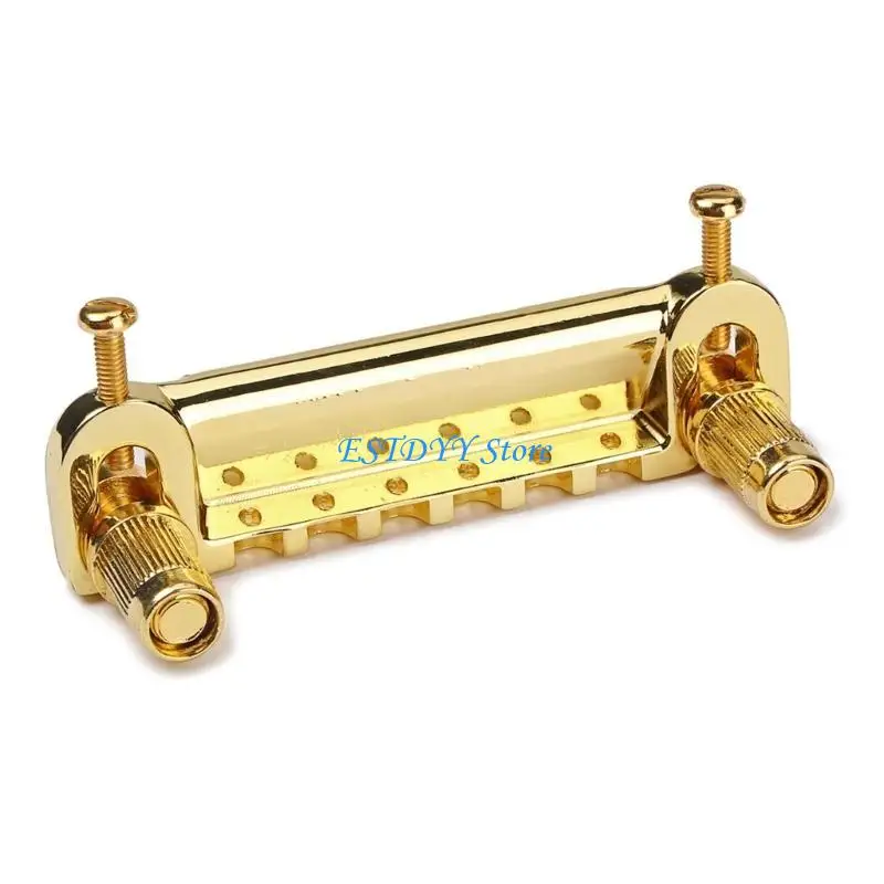 

G6DE Adjustable Wraparound Guitar Bridge Combined Bridge Tailpiece with Roller For LP Electric Guitar Parts Chrome
