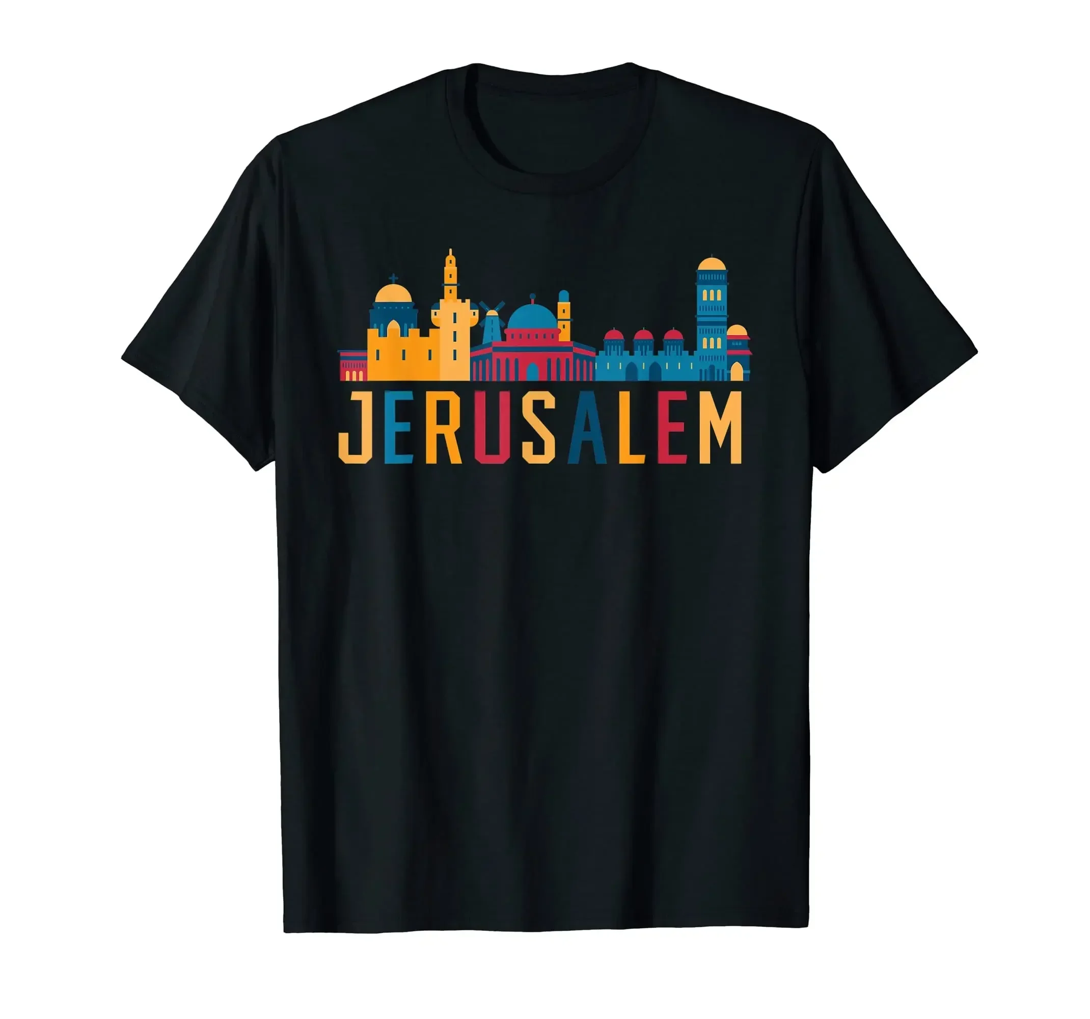 Size S-5XL 100% Cotton Jerusalem Jewish Country Israelite T-Shirt men clothing graphic harajuku oversized UNISEX T Shirts