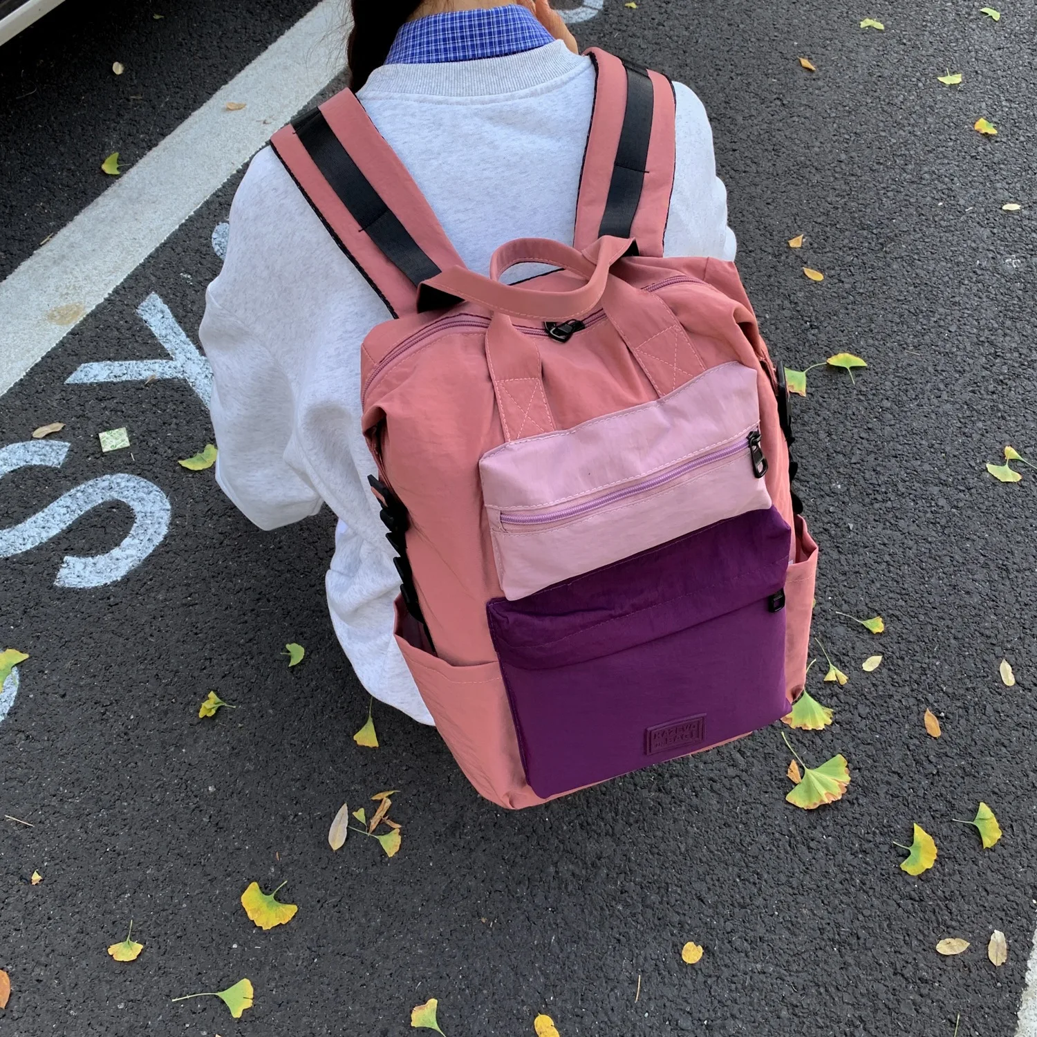 2026 New Korean Style Student Backpack Trendy Simple Unisex Rucksack College Student Outdoor Sports School Bag