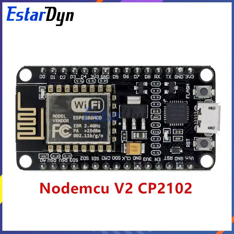 Wireless Module CH340/CP2102 NodeMcu V3 V2 Lua WIFI Internet of Things Develop Board based ESP8266 ESP-12E with PCB Antenna image 3